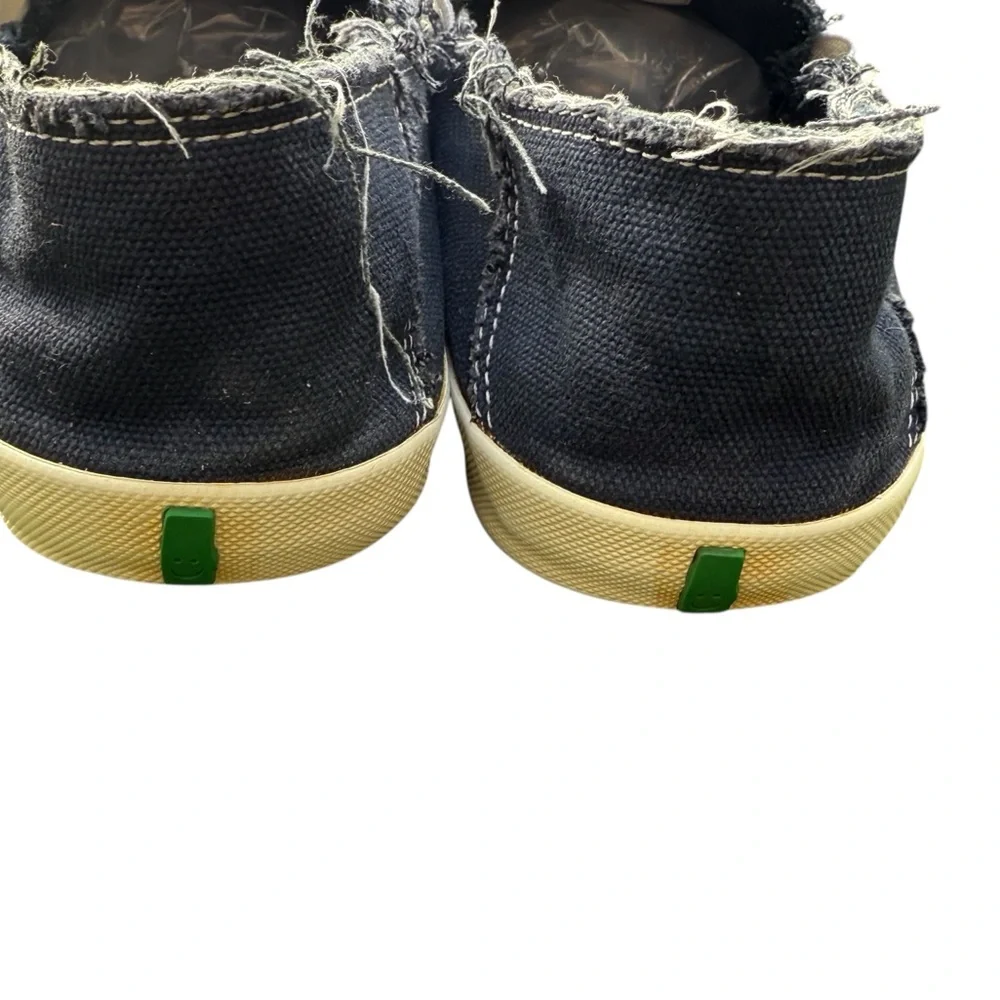 Sanuk Vagabond Sidewalk Surfers Slip On Loafers Men’s‎ Size 8 Navy Canvas